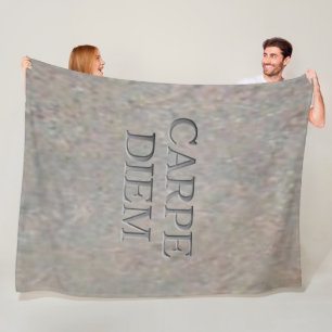 Carpe Diem Stone stor fleece filt