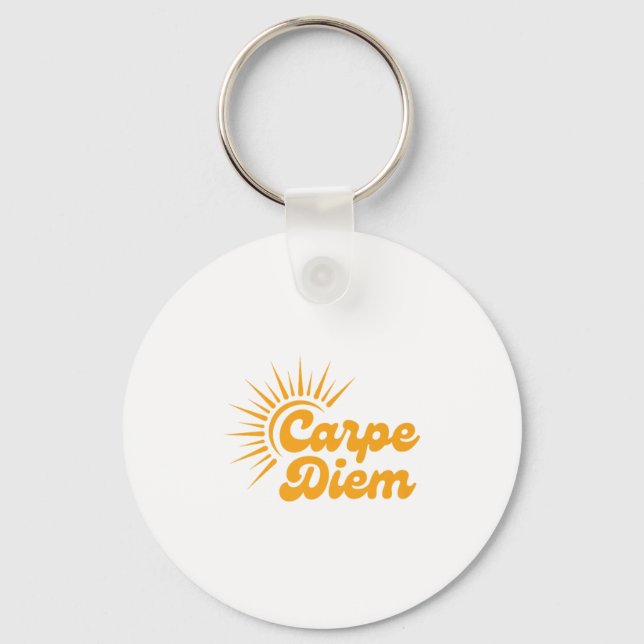 Carpe Diem Sunrise Premium  Nyckelring (Framsida)