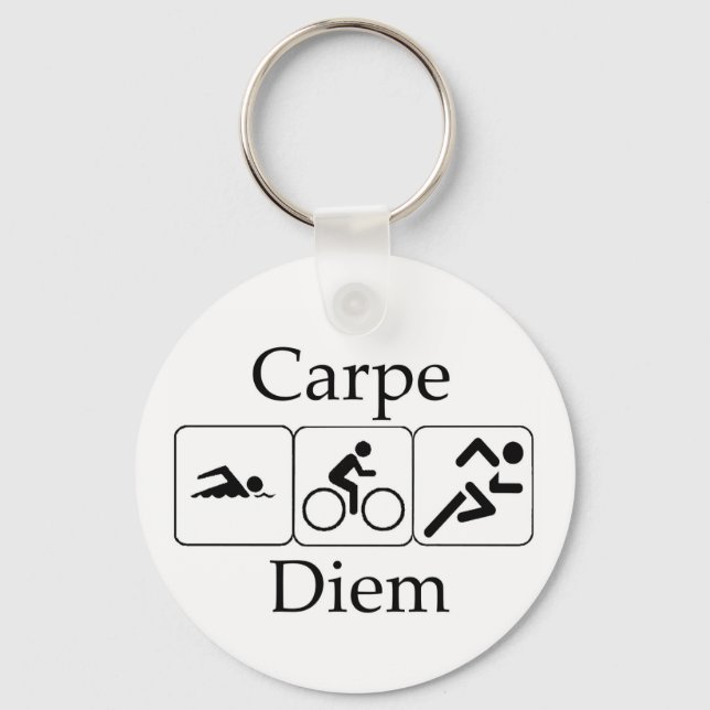 Carpe Diem Triathilon Nyckelring (Framsida)