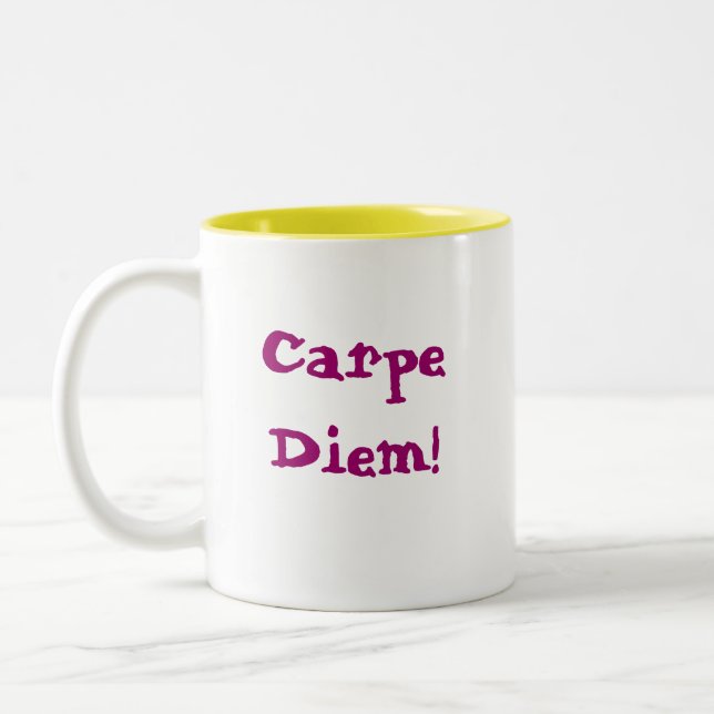 Carpe Diem! Två-Tonad Mugg (Vänster)