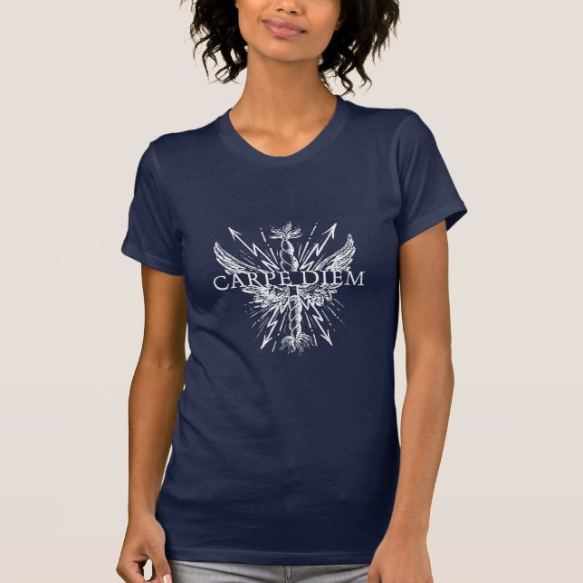 Carpe Diem Vingar T Shirt (Framsida)