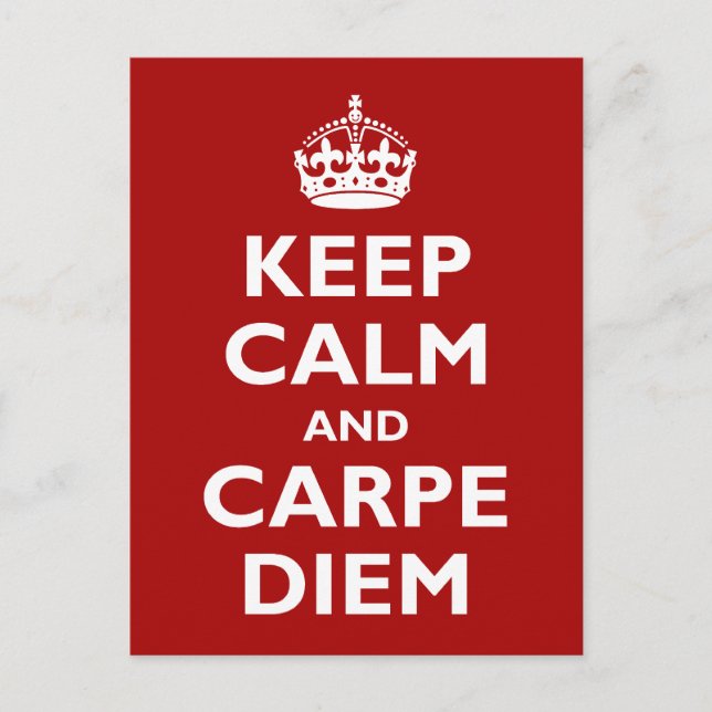 Carpe Diem! Vykort (Framsida)