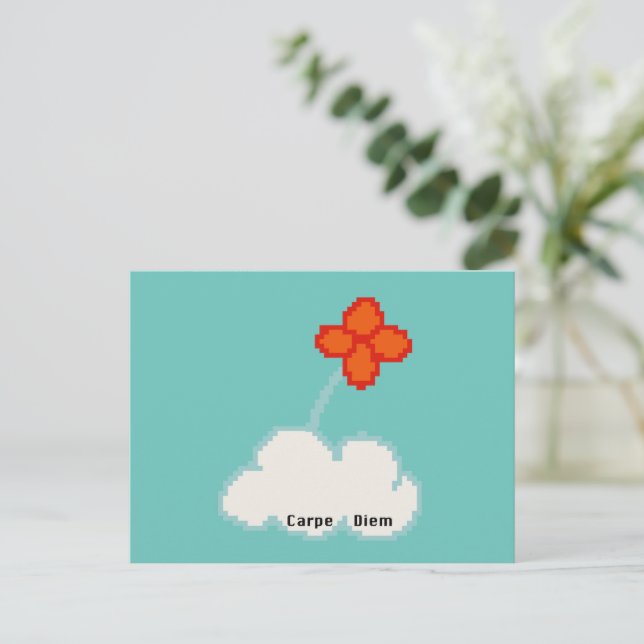 Carpe Diem Vykort (Stående Fram)