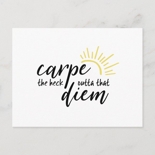 Carpe Diem Vykort (Framsida)