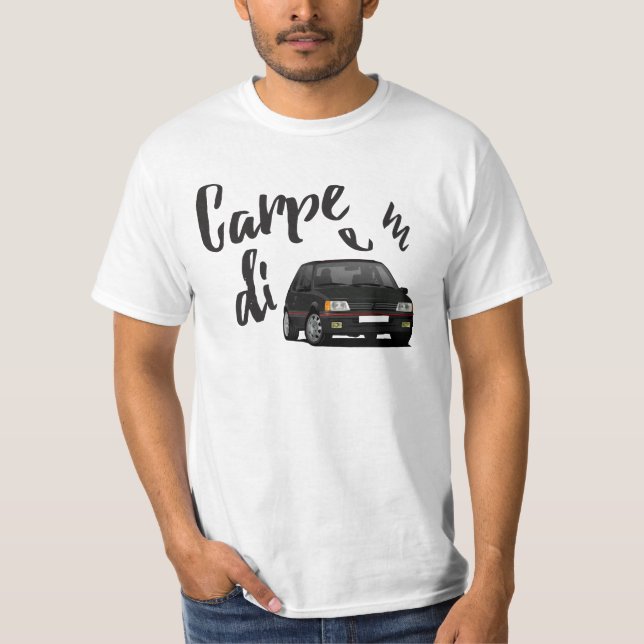Carpe Diem with Pug 205 GTi - plocka din färg T Shirt (Framsida)