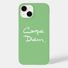 CARPE DIEMGreen White Typography Coola iphone case