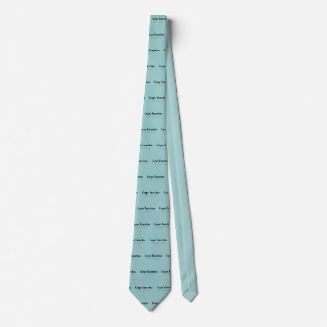 Carpe Emeritus (Seize Pension) Neck Tie Slips (Framsida)