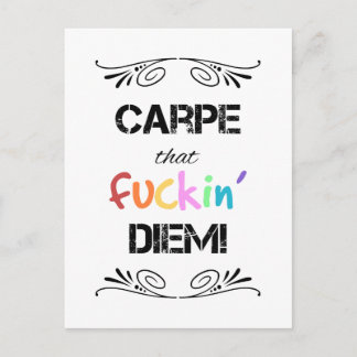 Carpe F*** Diem! Vykort