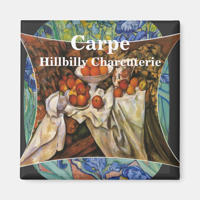 Carpe Hillbilly Charcuterie Kall Cuts T-Shirt Magnet (Framsidan)