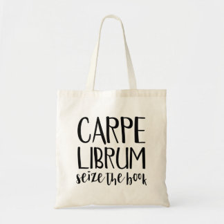 Carpe Librum, Bookish Gift, Bok Tygkasse