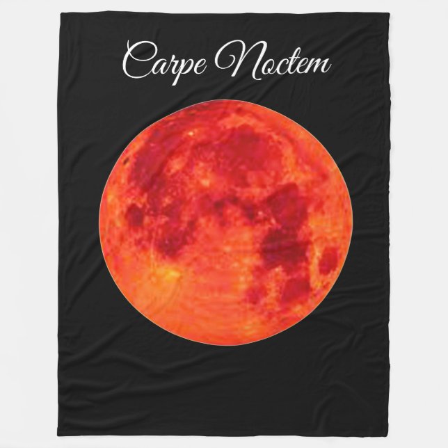 Carpe Noctem Large Fleece Blanket (Framsidan)