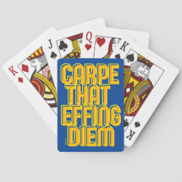 CARPE SOM EFFF DIEM Latin-citat Casinokort