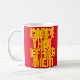 CARPE SOM EFFF DIEM Latin-citat Kaffemugg