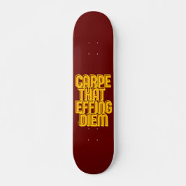 CARPE SOM EFFF DIEM Latin-citat Mini Skateboard Bräda 18,5 Cm