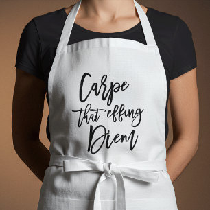 Carpe som ger ut Diem Hand lät citat Förkläde