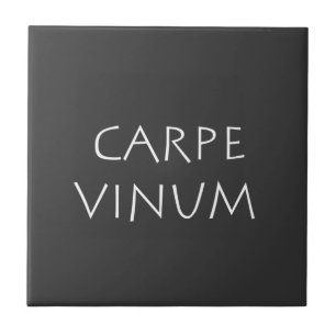 Carpe vinum kakelplatta