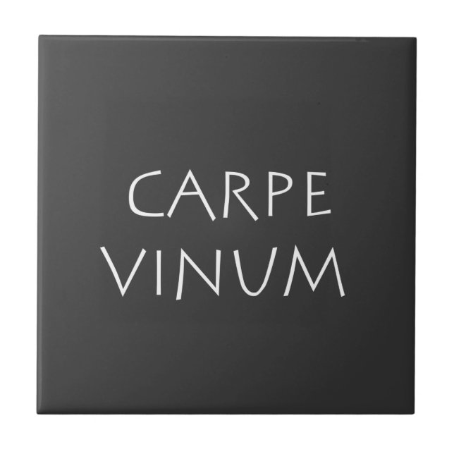 Carpe vinum kakelplatta (Framsidan)