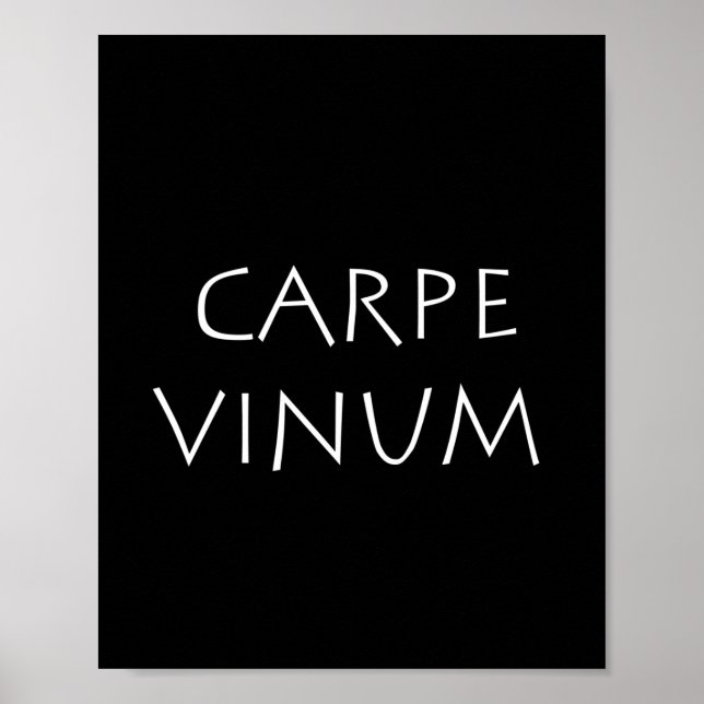 Carpe vinum poster (Framsidan)