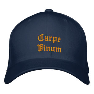 Carpe Vinum (Sieze the Vin)-ballast Broderad Keps