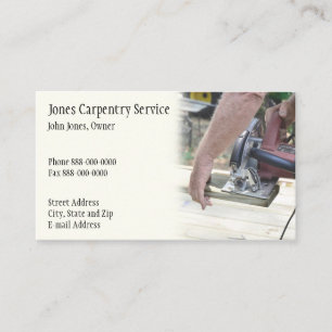 Carpenter Affärskort Visitkort