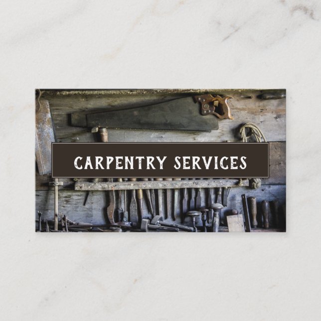 Carpenter-Affärskort Visitkort (Framsida)
