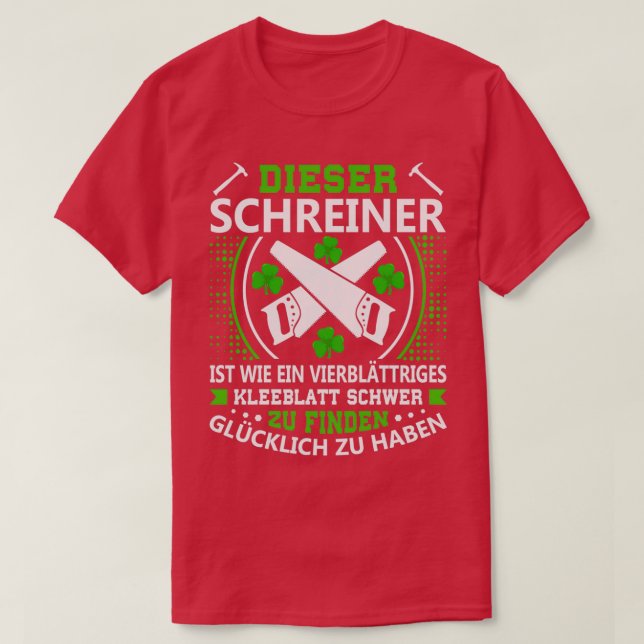 Carpenter Fourleaf cloverleaf T Shirt (Design framsida)