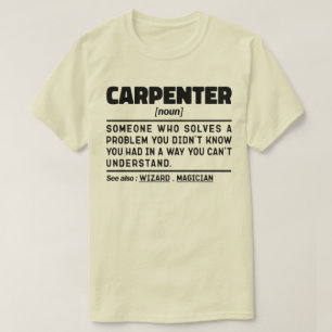 Carpenter Funny Wood Cishing-medarbetare T Shirt