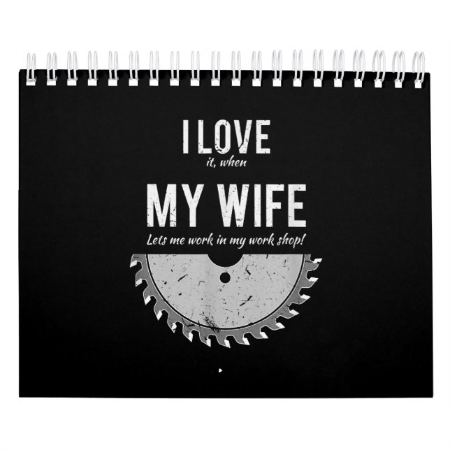 Carpenter Funny Wood Working Gift jul Kalender (Omslag)