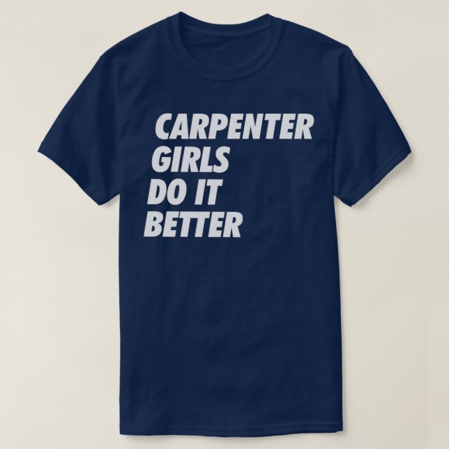 Carpenter Girls gör det enklare design B T Shirt (Design framsida)