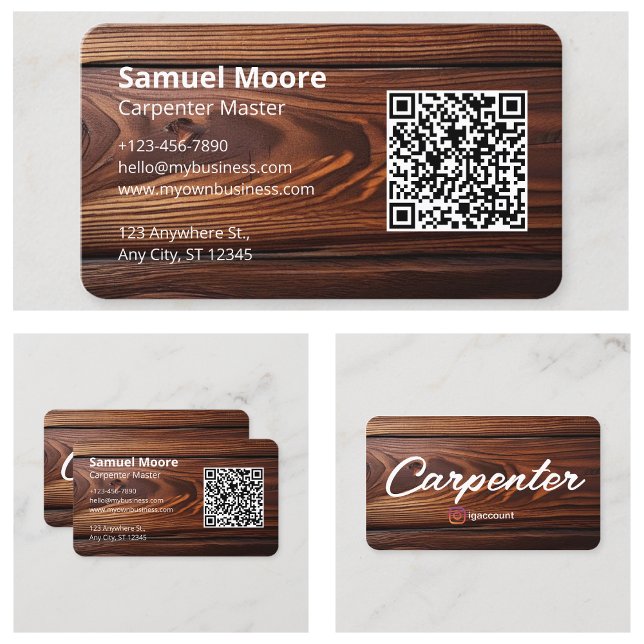 Carpenter Industry Visitkort (Carpenter Industry Business Card
)