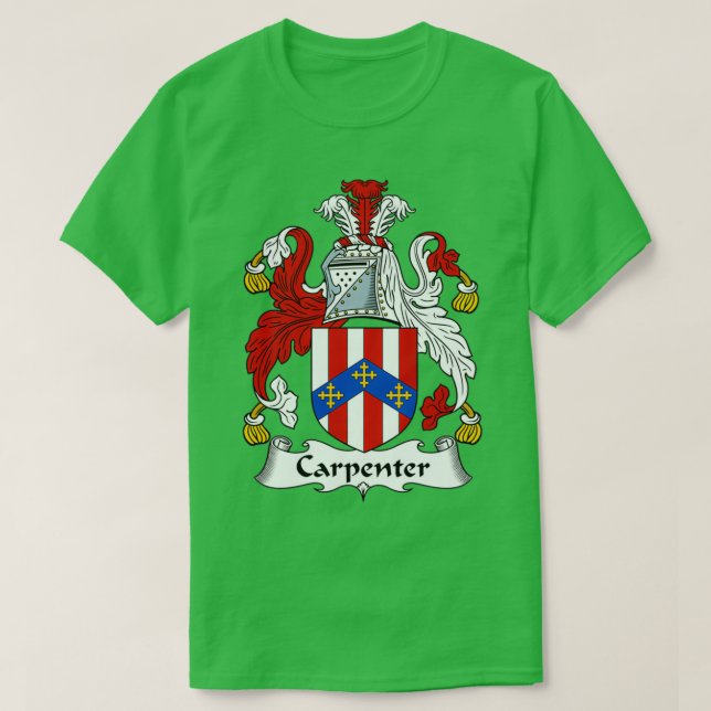 Carpenter Jackar Arm Family Crest T Shirt (Design framsida)