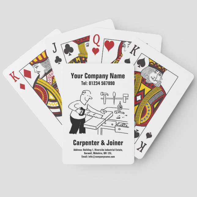Carpenter & Joiner Casinokort (Baksidan)