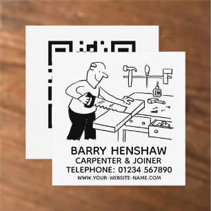 Carpenter & Joiner Promoting Fyrkantigt Visitkort