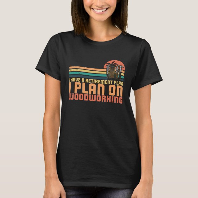 Carpenter joinery carpenter woodworker chainsaw pr t shirt (Framsida)