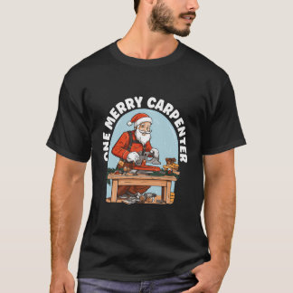Carpenter jul God jul Glad helg Wood T Shirt