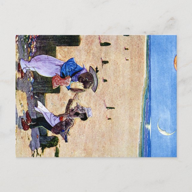 Carpenter och Walrus - Alice i underlandet Vykort (Framsida)