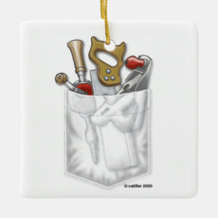 Carpenter Pocket-ornament Julgransprydnad Keramik