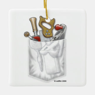 Carpenter Pocket-ornament Julgransprydnad Keramik