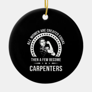 Carpenter Shirt for Women Carpenter Julgransprydnad Keramik