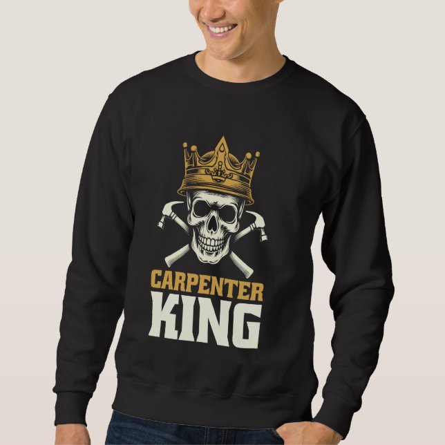 Carpenter Skullmöbler - Karpent av trä Lång Ärmad Tröja (Framsida)