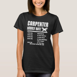 Carpenter Timrate Woodworking Carpentry Woodwo T Shirt