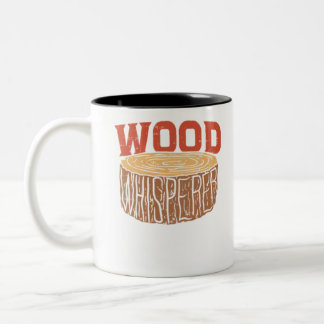 Carpenter Wood Whisperer Gift Två-Tonad Mugg