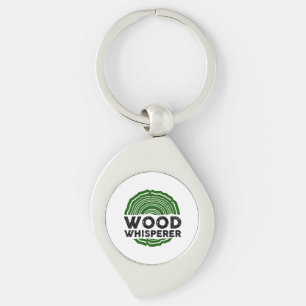 Carpenter - Wood Whisperer Swirl Silverfärgad Nyckelring