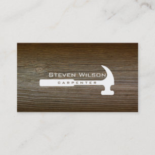 Carpenter Woodworkers Professionell Verktyg Wood Visitkort
