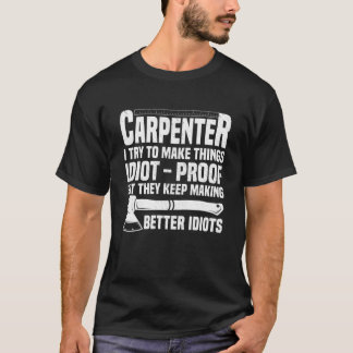 Carpenter Woodworking Art För manar Women Carpentr T Shirt