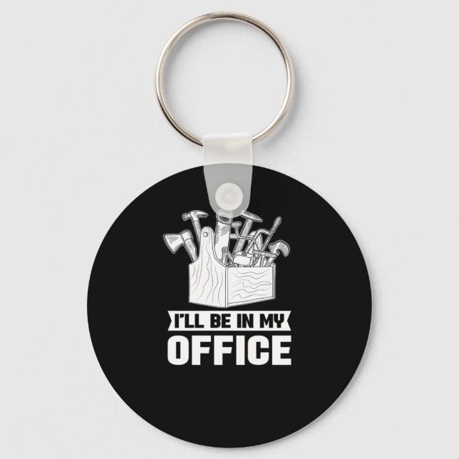 Carpenter Woodworking Wood Carpentry Woodworking Nyckelring (Framsida)