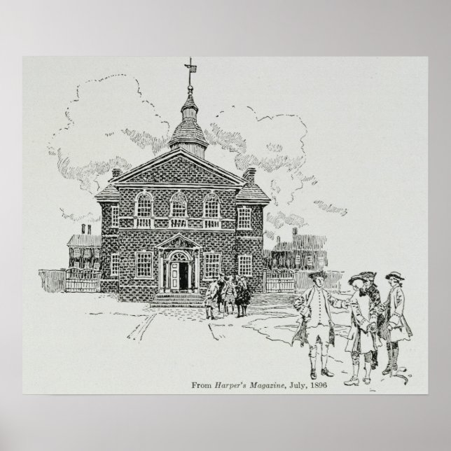 Carpenter's Hall Philadelphia Poster (Framsidan)