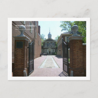 Carpenters Hall, Philadelphia Vykort
