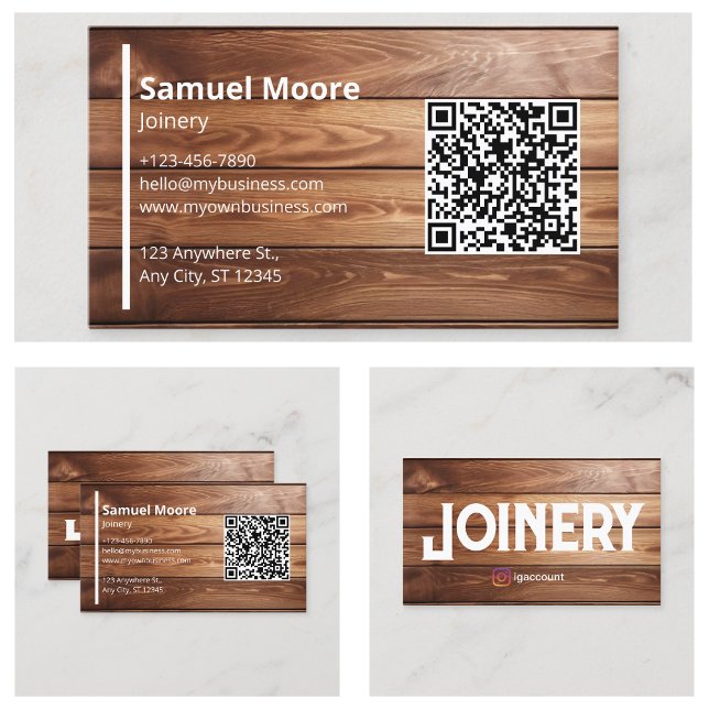 Carpenters Joinery Visitkort (Carpenters Joinery Business Card
)