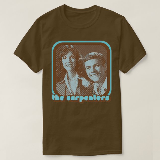 Carpenters Retro 70-talets Fläkt-design i Stil T Shirt (Design framsida)